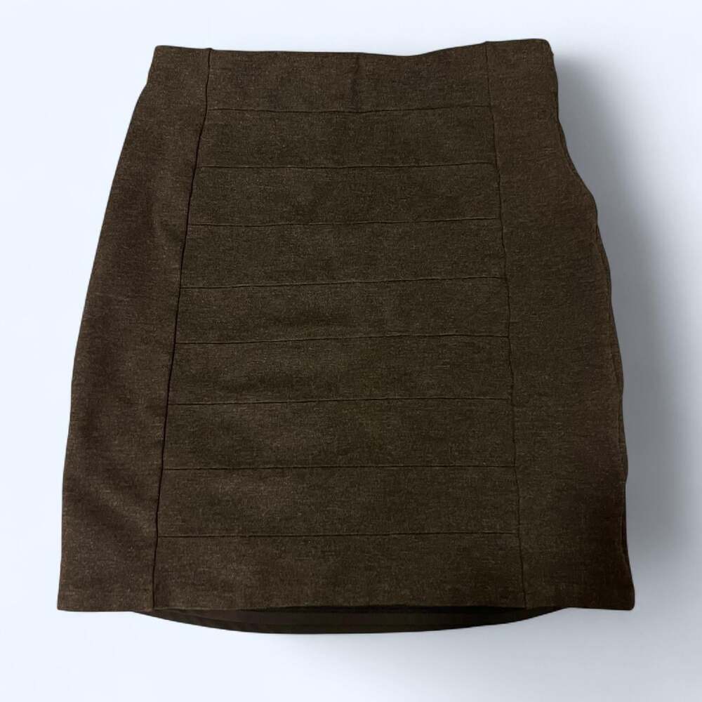 White House Black Market Women's Brown and Khaki Skirt